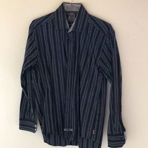 English Laundry striped dress shirt size 16 34/35